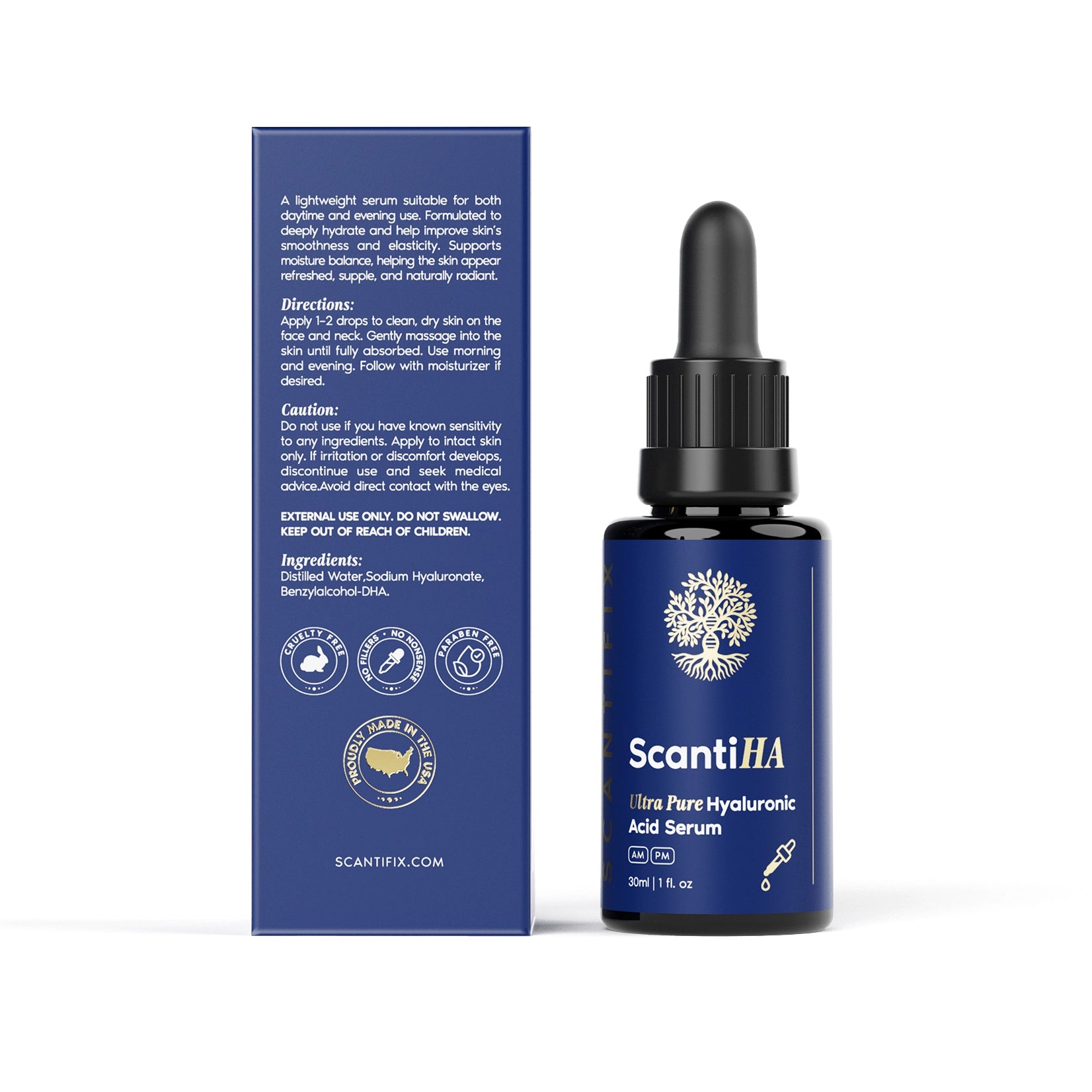 ScantiHA: Ultra Pure Hyaluronic Acid Serum